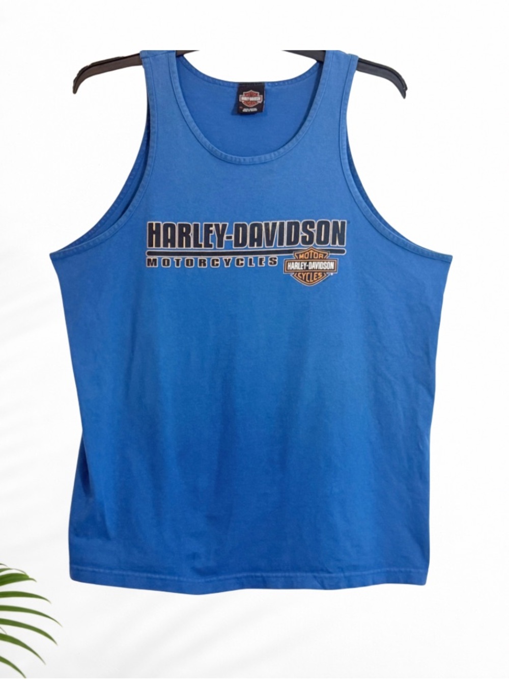 Harley-Davidson Jamaica Blue Graphic Tank Top Men’s XL Motorcycle Biker